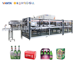 K100 Cardboard Cluster Packaging Machine Case Wrapping And Sealing Machine For Dairy And Water With Long Service Life