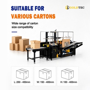 Goldtec Fully Automatic PLC Control Carton Case Erector