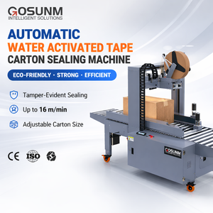 Electric Wet Water Kraft Paper Tape Carton Sealing Machine