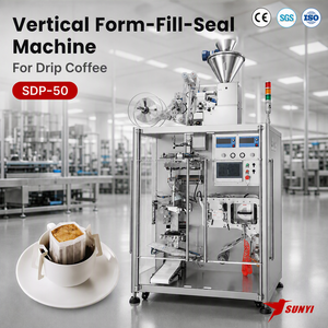 Drip Coffee Bag Packing Machine 60 Bags/Min Nitrogen Flushing Residual Oxygen <1% TTO QR Coding