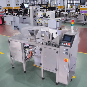 Linear Automatic Nitrogen Flush Packaging Machine For Coffee Beans Stand-Up Zipper Pouches